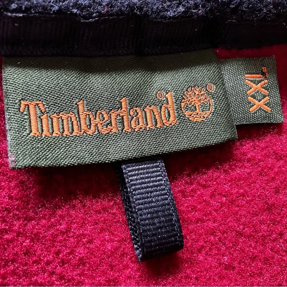 Timberland Men's Red Fleece Polartec Vest - XXL